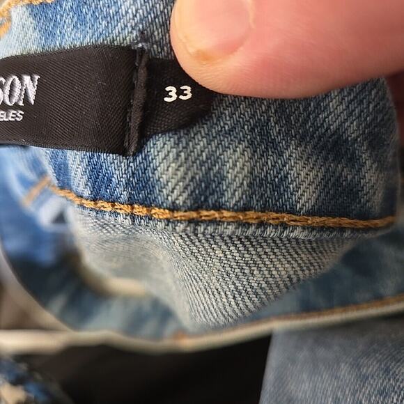 Hudson Women’s Jeans Clean Girl Denim Light Vintage Wash High Rise Wide Leg 33 - Picture 5 of 14